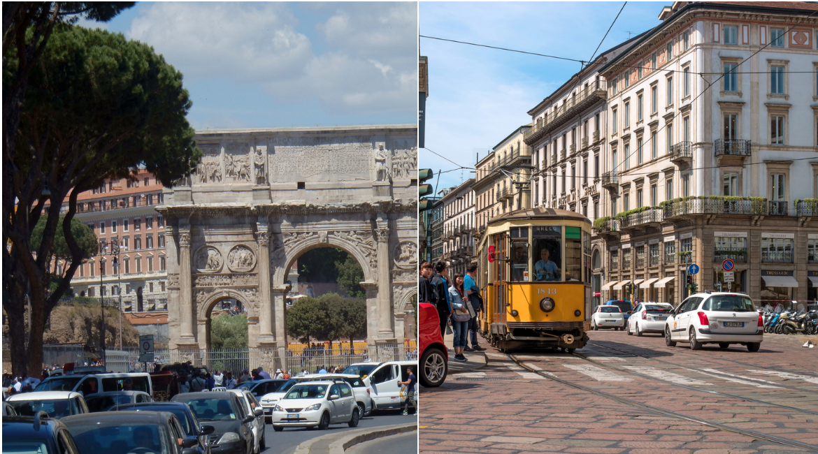 Roma &#8211; Milano: la mobilità italiana va a due velocità