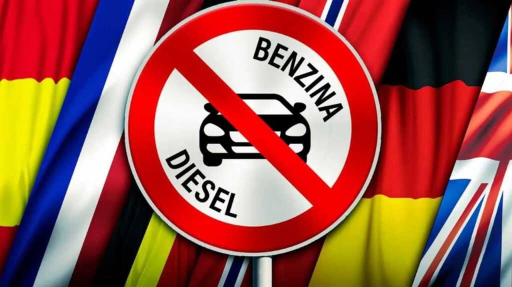 STOP ALLE AUTO A BENZINA E DIESEL DAL 2035