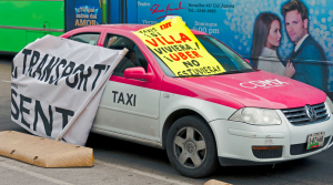 Proteste Anti-Uber a Città del Messico