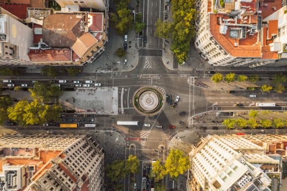 View of Paseo de Gracia street