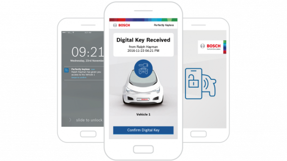 Addio chiavi: Bosch apre e avvia l’auto con un’app