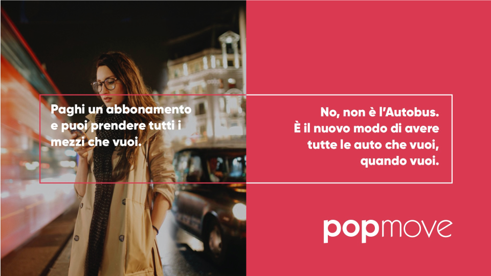 Popmove il noleggio flessibile con una formula rivoluzionaria e originale